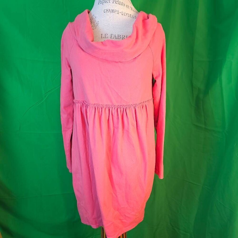 NWT Anthropologie Saturday Sunday Womens Coral Pink Cowl Neck Sweater Small